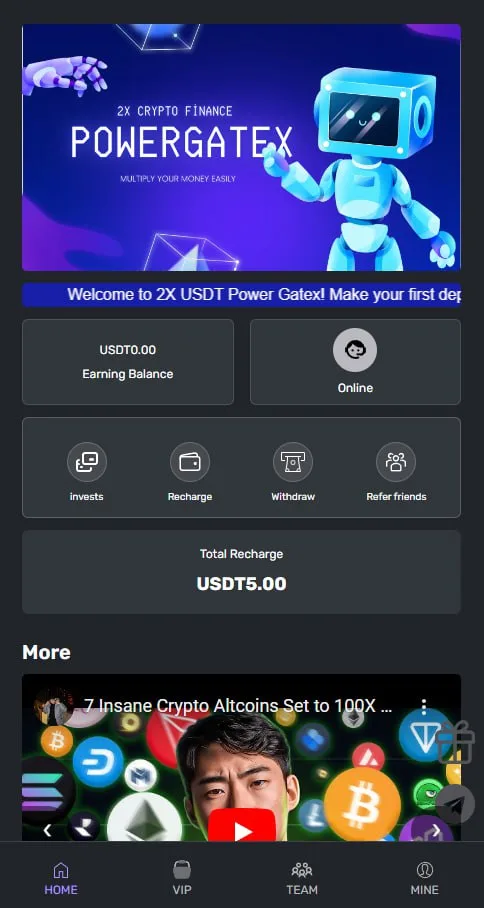 Premium Investment Platform PowerGatexMultiLanguage